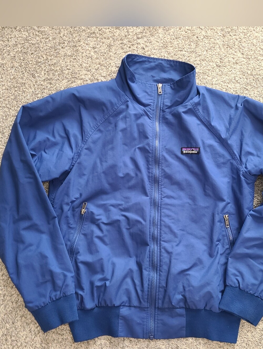 Patagonia Blue Baggies Nylon Windbreaker Blouson Jacket Size S